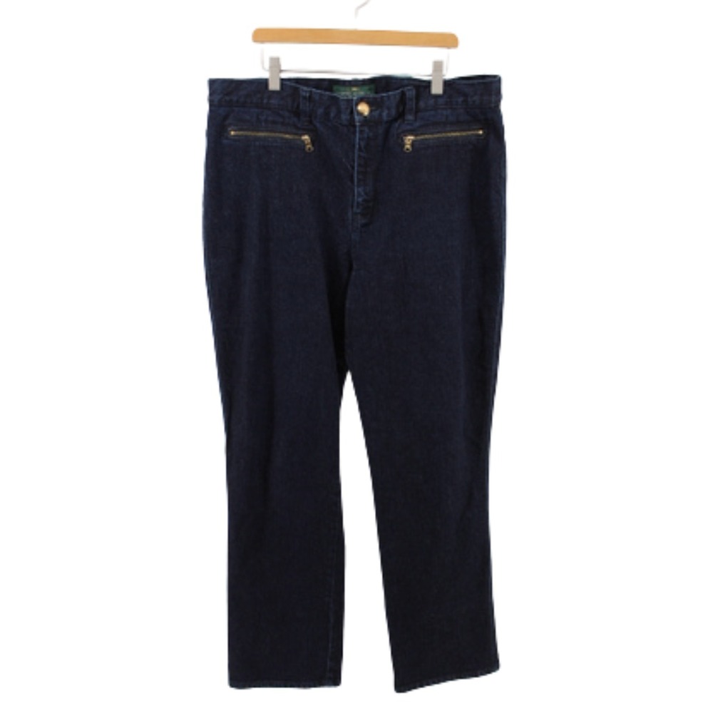 Lauren‎ Ralph Lauren LRL Jeans Co Women's Classic Straight Dark Wash Size 14